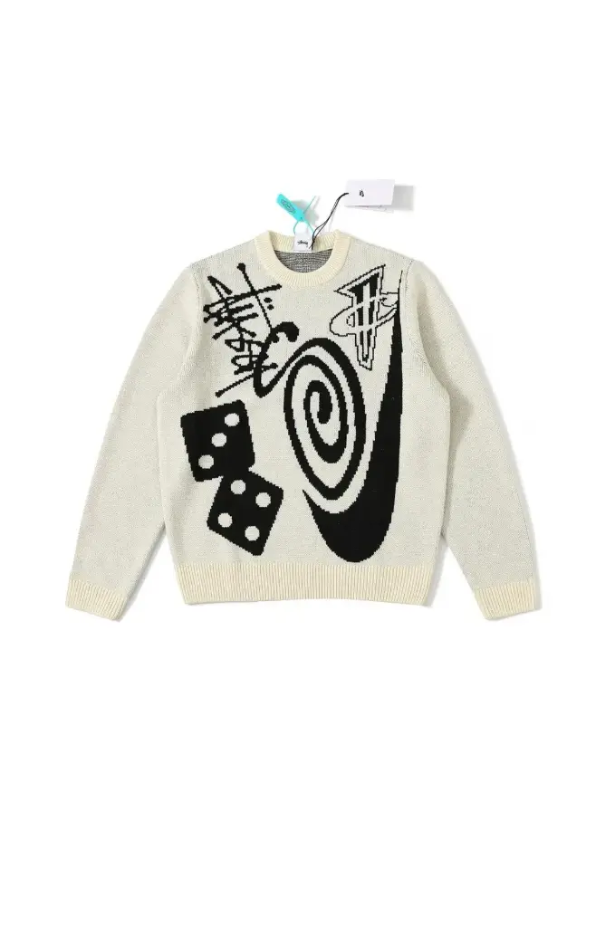 PULL STUSSY Blanc